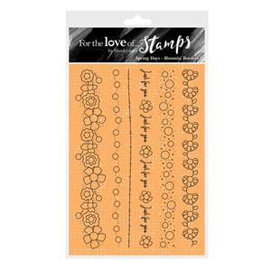 For the Love of Stamps - Bloomin' Borders A6 stamp set - Contains 6 stamps.  