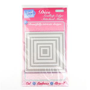 Sweet Dixie Scalloped Edge Stitched Mats