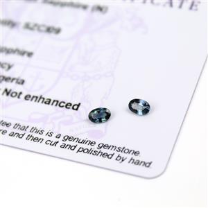 0.5cts Nigerian Sapphire 5x3mm Fancy Pack of 2 (N)