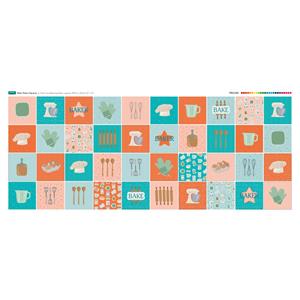 Bake Forty Squares Fabric Panel (140 x 57cm)