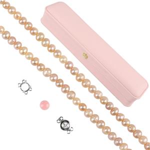 Pink Freshwater Pearl & Queen Conch Kit (Ave Conch Weight 2.5Cts)