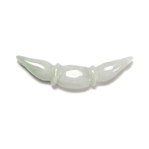 25cts Jadeite Lotus Root Pendant Approx 8x45mm, 1pc