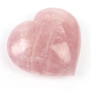 Rose Quartz Large Heart, Min. 1.5kg 