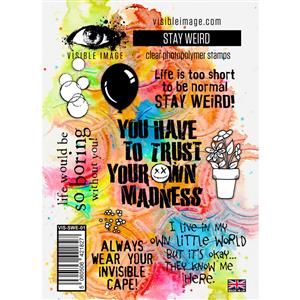 Visible Image Stay Weird Stamp Set