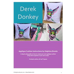Delphine Brooks' Derek Donkey Applique Cushion Instructions