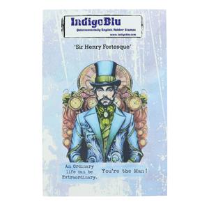 Sir Henry Fortescue A6 Red Rubber Stamp