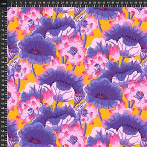 Kaffe Fassett Collective Lake Blossoms Purple Fabric 0.5m