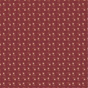 Lynette Anderson The Colour Of Love Busy Bees Red Fabric 0.5m