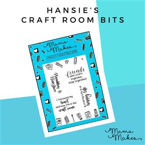 Mama Makes - Hansie’s Craftroom Bits A6 Stamp Set