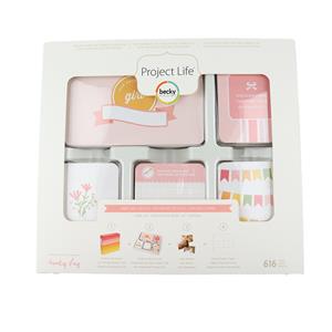 Project Life - Baby Girl Core Kit Cards, Pack of 616pcs