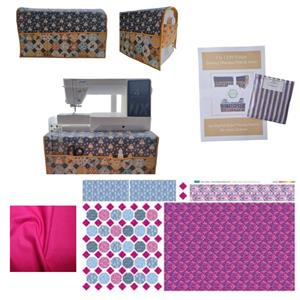 Jenny Jackson's Floral Sewing Machine Mat & Cover Kit: Pattern, Paper Pieces, Fabric Panel & Fabric (1.5m)