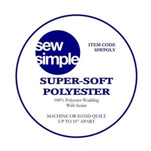 Sew Simple Super Soft Polyester Wadding 0.5m (228cm wide)