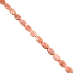 370cts Sunstone Faceted Ovals Approx 25x18mm, 38cm Strand