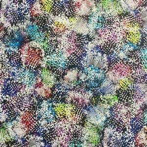Neo Geo Collection Sponged Texture Multi Fabric 0.5m