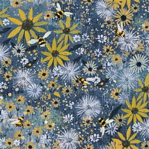 Secret Garden Collection Sunflower Field Fabric 0.5m