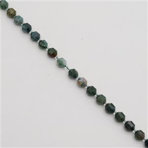 160cts Fancy Jasper Faceted Satellite Beads Approx 9x10mm, 38cm