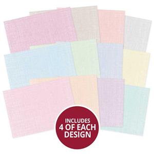 Hunkydory Essentials - Linen Insert Papers, 48x 140gsm A4 Sheets