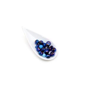 200g Blue Tone mixed size loose beads pack