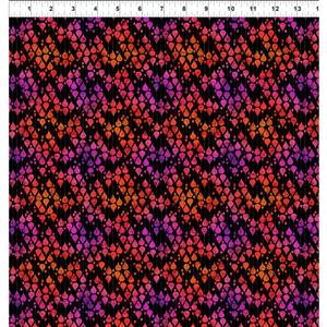 Jason Yenter Vivid Collection Teardrops Dawn Fabric 0.5m