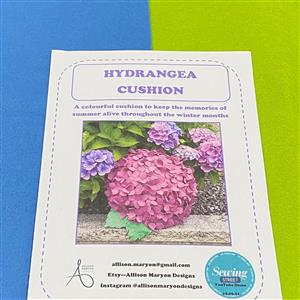 Allison Maryon's Hydrangea Cushion Kit Wedgewood Blue
