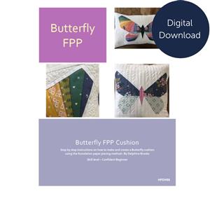 Delphine Brooks FPP Butterfly Cushion Instructions - Digital Download