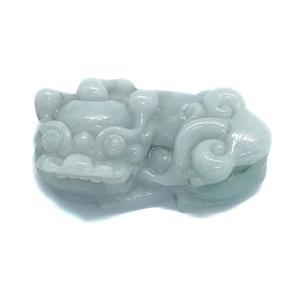 110 Cts Type A  Jadeite Carved Brave Troops( Pixiu, Leftward or Rightward ), Approx. 21x40mm, 1pc