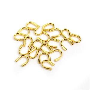 Gold Plated 925 Sterling Silver Wire End Tip, Hole Approx 0.50mm (20pcs)