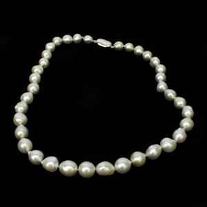 South Sea Cultured Pearl & 925 Sterling Silver Necklace