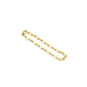 Willow & Tig Collection: Gold Plated 925 Sterling Silver Paperclip Bracelet Approx 18 cm (Link Size Approx 9x4mm)