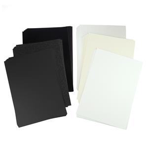Acorn Creative. Texture Card Packs. 30 x A4 pieces. Black & White