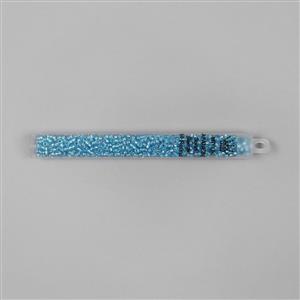 Miyuki Silver Lined Aqua AB Seed Beads 8/0 (22GM/TB)