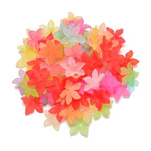 Mixed Colour Lucite Flowers Approx 29mm Approx 95 pieces