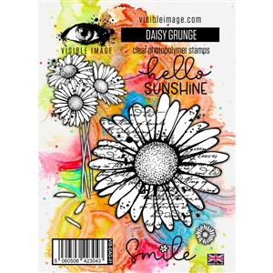 Visible Image Daisy Grunge Stamp Set