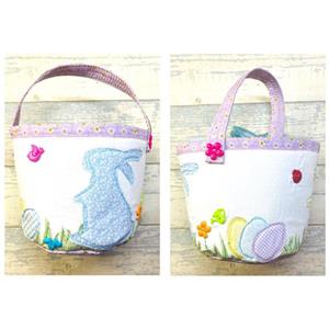 Living in Loveliness Easter Basket Pattern, Panel, Templates and Full Pre- Recorded Tutorial