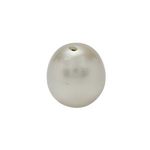 White South Sea Cultured TearDrop Pearl, Top Drilled Approx 13x11mm (1pc)