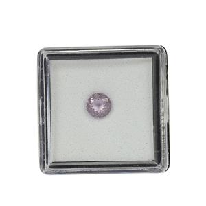 0.80cts Afghanistan Pink Kunzite Brilliant Round Approx 6mm 