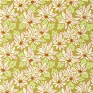 Heather Bailey Ginger Snap Collection Poinsettia Ginger Fabric 0.5m