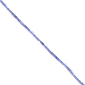 8cts Tanzanite Facted Saucers Approx 2x1mm, 38cm Strand