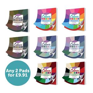 Colour Block Paper Pads - 48 Sheets - Any 2 Pads for £9.91