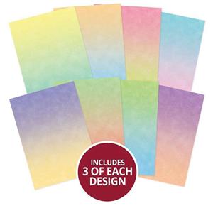 Adorable Scorable Pattern Packs - Pastel Ombre, 3 sheets in each of 8 designs