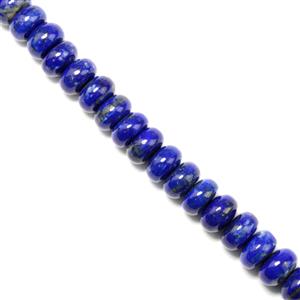 50cts Lapis Lazuli Plain Rondelles 4-5mm x 8mm, 10cm strand
