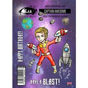 Visible Image Captain Awesome Stamp Set