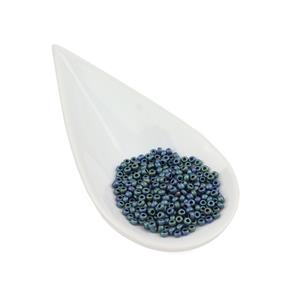 Miyuki Matte Metallic Blue Green Seed Beads 8/0 (22GM/TB)