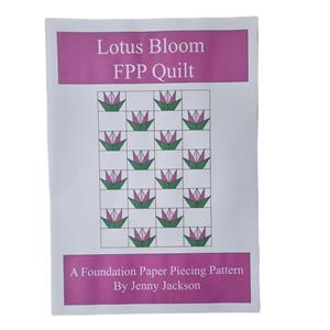 Jenny Jackson's Lotus Bloom FPP Instructions & 5 Pre-printed Templates