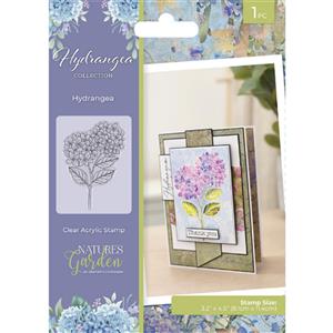Natures Garden –Hydrangea – Clear Acrylic Stamp - Hydrangea
