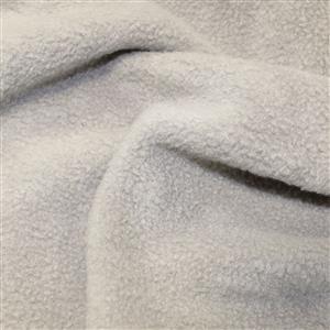 Silver Plain Antipil Fleece Fabric 0.5m