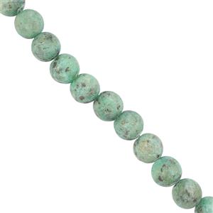 170cts Frosted Sage Sesame Jasper Rounds Approx 8mm, 38cm Strand
