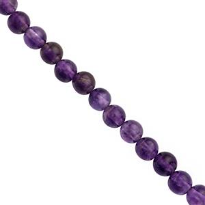 45cts Amethyst Graduation Round Smooth Approx 4 to 5mm, 31cm Strand
