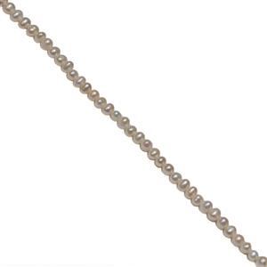 White Freshwater Cultured Potato Pearls Approx 4-5mm, 38cm Strand
