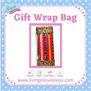 Living in Loveliness Gift Wrap Bag Instructions